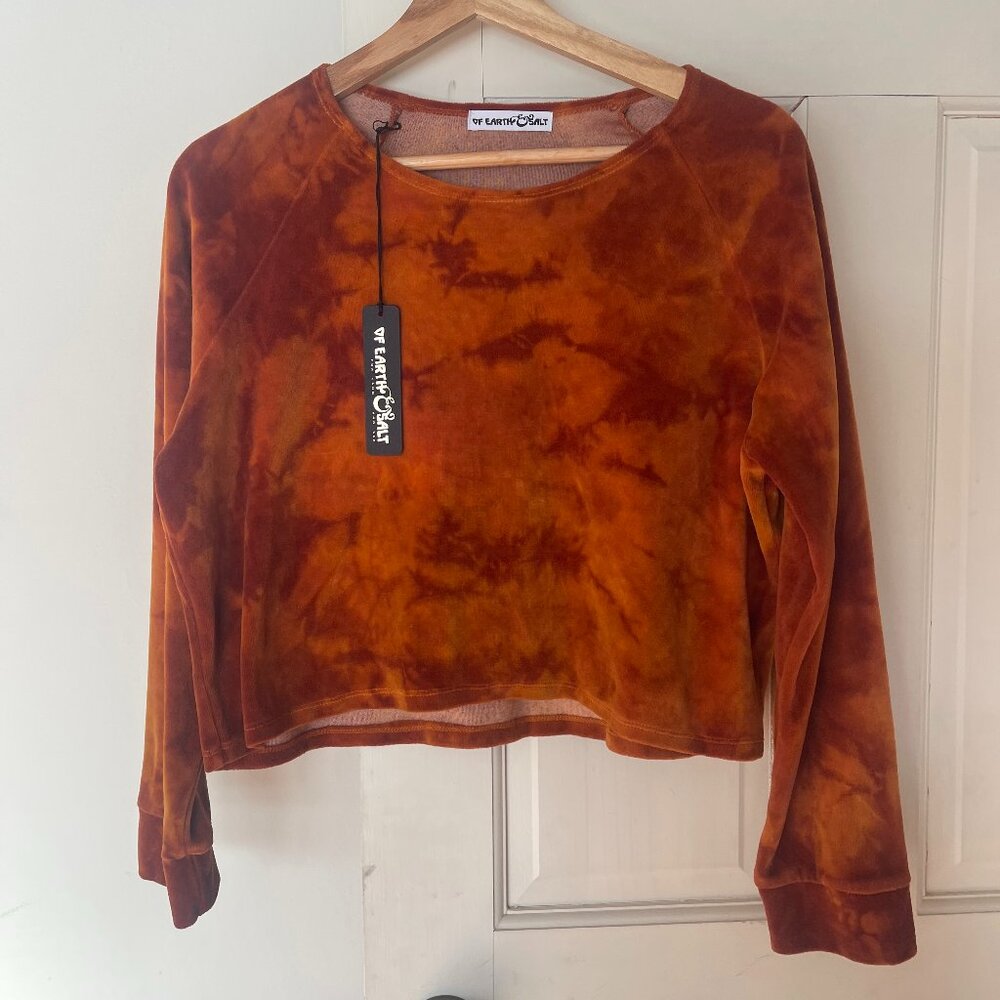 NWT Of Earth & Salt Burnt Velvet Top S